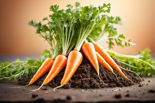 土壤与丰收 胡萝卜的农业摄影之美