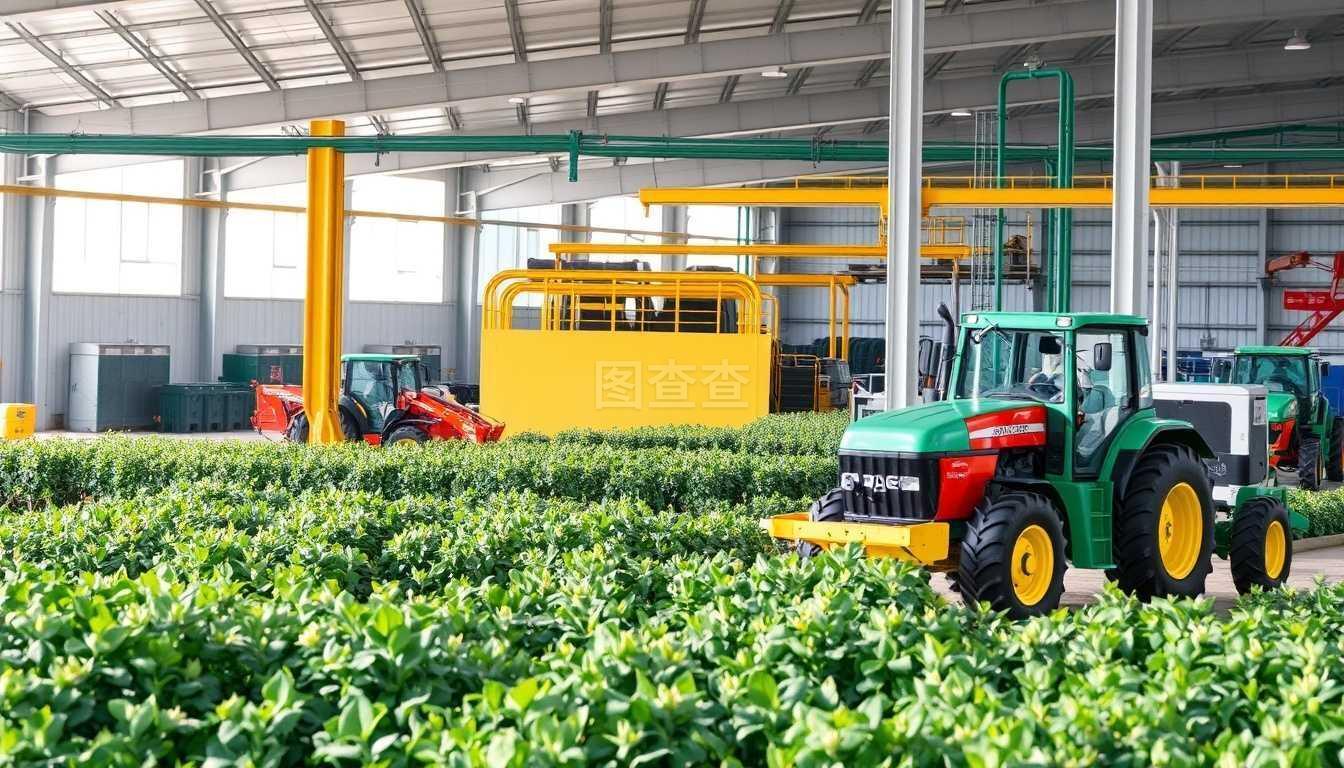 用于农业机械生产的工厂产品。